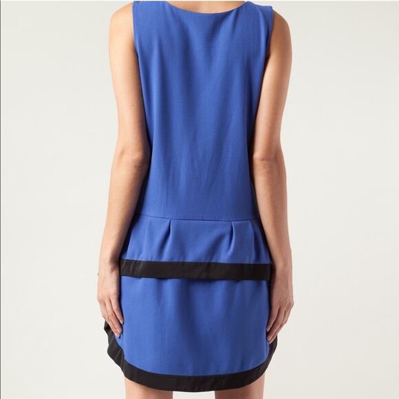 THAKOON Addition Ruffle Drop Waist Shift Dress Sleeveless - Picture 4 of 8